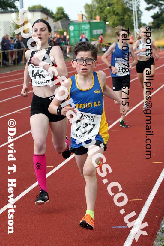 800 metres, 2021 North East Grand Prix 6, Monkton, Wednesday, August 4th. Photo: David T. Hewitson/Sports for All Pics